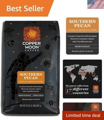 Artisanal 2 Lb Southern Pecan Whole Bean Coffee – Medium Roast, Gluten-Free
