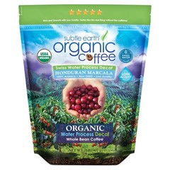 Swiss Water Decaf Coffee 32oz Organic Whole Bean Medium Dark Roast Honduras