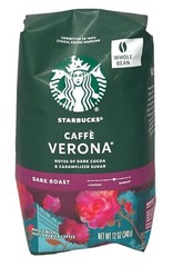 Starbucks Caffe Verona Whole Bean Dark Roast Coffee 12 oz