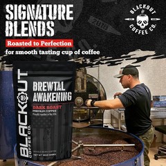Blackout Coffee Brewtal Awakening Whole Bean Coffee – Dark Roast High Caffeine