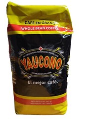 CAFE YAUCONO, MEDIUM ROAST WHOLE BEAN COFFEE 4 Bags 8 Lbs. Total