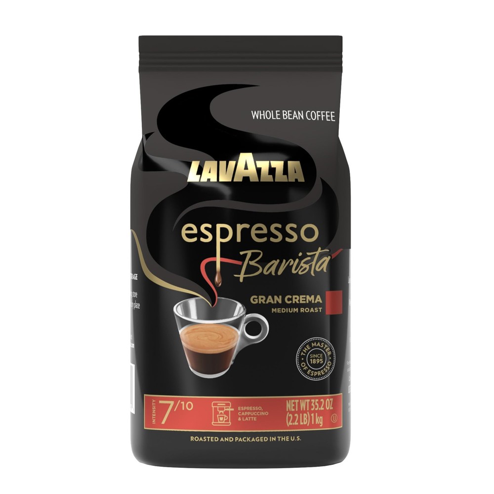 Espresso Barista Gran Crema Whole Bean Coffee Blend 2.2 LB Medium Roast