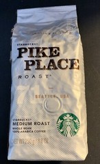 12 Starbucks Pike Place Whole Bean Coffee Medium Roast 8.8 OZ Each