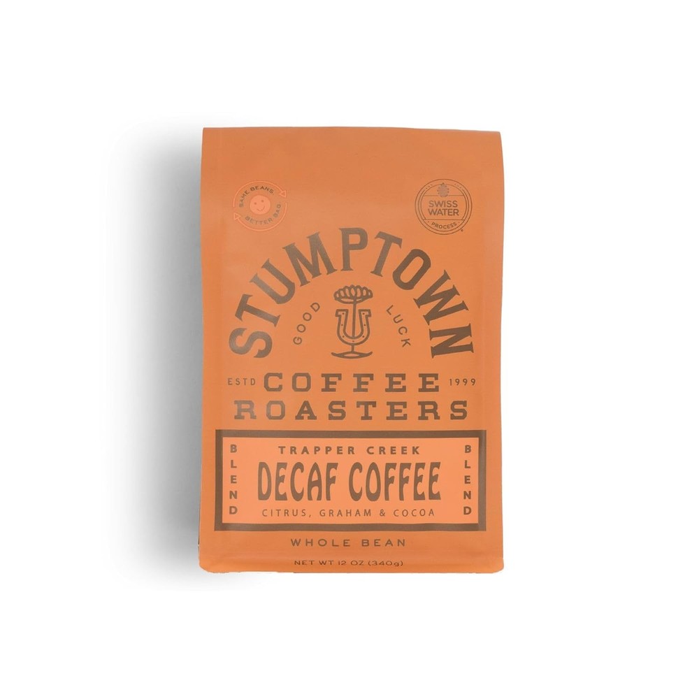 Decaf Whole Bean Coffee 100% Arabica Coffee – Trapper Creek 12oz Bag
