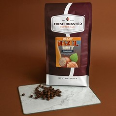 , Decaf Hazelnut Flavored Coffee, 2 lb (32 oz), Medium Roast, Kosher, Whole Bean