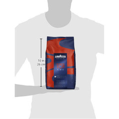 Lavazza Top Class Whole Bean Coffee Blend Medium Espresso Roast Bag 2.2 Pound