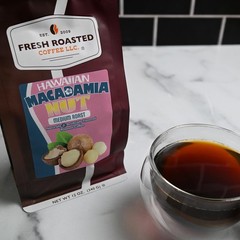 Hawaiian Macadamia Nut Flavored Coffee 12 oz Medium Roast Whole Bean