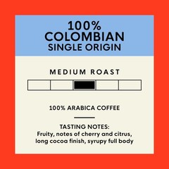 San Francisco Bay Coffee 100% Colombian Whole 32 Ounce (Pack of 1),