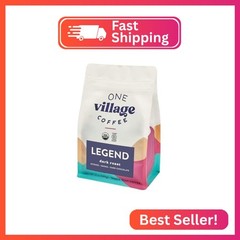 One Village Coffee, Legend Dark Roast, Whole Bean Coffee, Natural Process, Inten