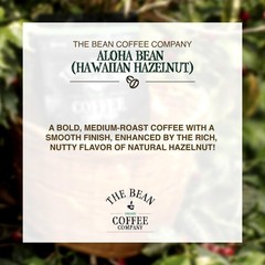 The Bean Organic Coffee Company Aloha Bean (Hawaiian Hazelnut), Medium Roast,…