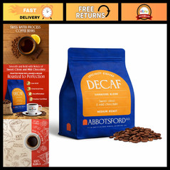 Decaf Whole Bean Coffee – Specialty Medium Roast, 12oz, Chemical-Free Arabica, S