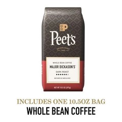 Peet’s Coffee, Dark Roast Whole Bean Coffee, 100% Arabica Coffee 10.5 Ounce Bag
