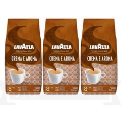Lavazza Crema e Aroma Whole Bean Coffee, Medium Roast, 2.2 lb Bag – PACK OF 3