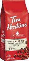 Tim Hortons Whole Bean Medium Roast with 100% Arabica Canada’s Favorite Coffee