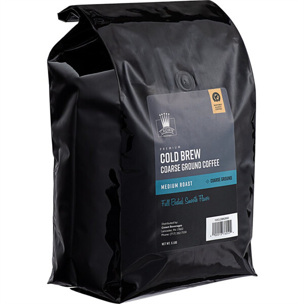 Crown Beverages Cold Brew Coarse Ground Coffee 5 lb. WS-103CLDBRGRND