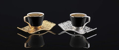 Turkish Greek Arabic Bosnian Coffee & Espresso Cup Set for 6 – 18 Pcs, Porcelain