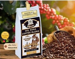 Hawaii Coffee Mulvadi 10% KONA BLEND COFFEE CHOCOLATE MACNUT GROUND