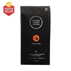 Coffee, Smart Ass, Medium Roast, Ground,Certified Organic, Fairtrade, Kosher Cof