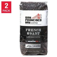 San Francisco French Roast Whole Bean Coffee 3 Lb, 2-Pack Dark Roast