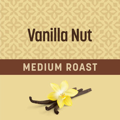 Vanilla Nut Whole Bean Coffee, Medium Roast, 20 OZ Bag | Ideal for French Press,