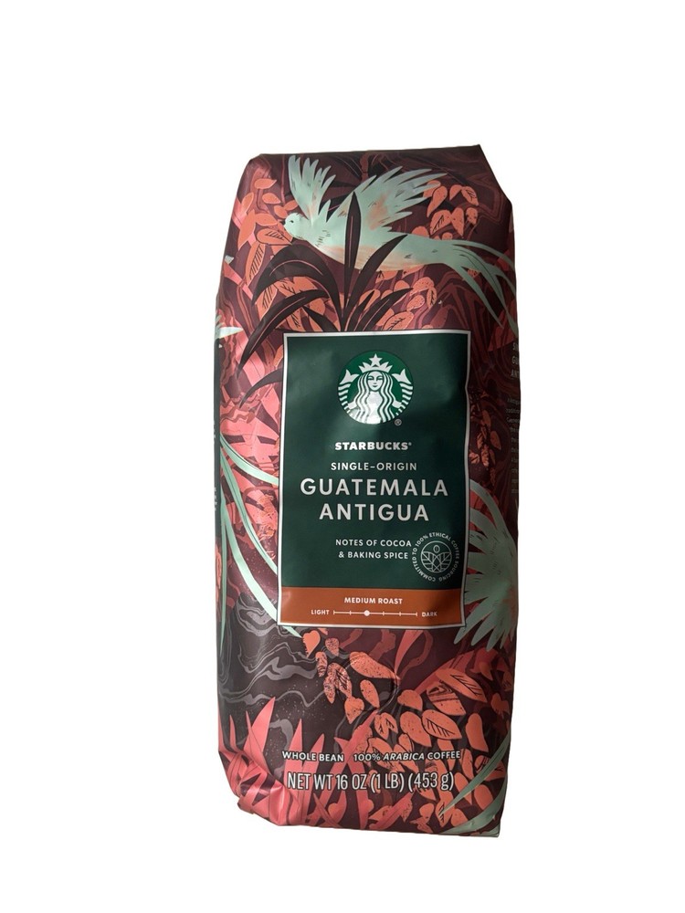 Starbucks Single Origin Guatemala Antigua Whole Bean Coffee 1lb / 16oz Bag