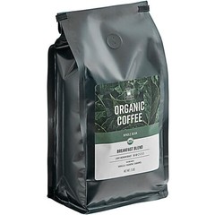 Crown Beverages Organic Breakfast Blend Whole Bean Coffee 2 lb. – 5/Pieces
