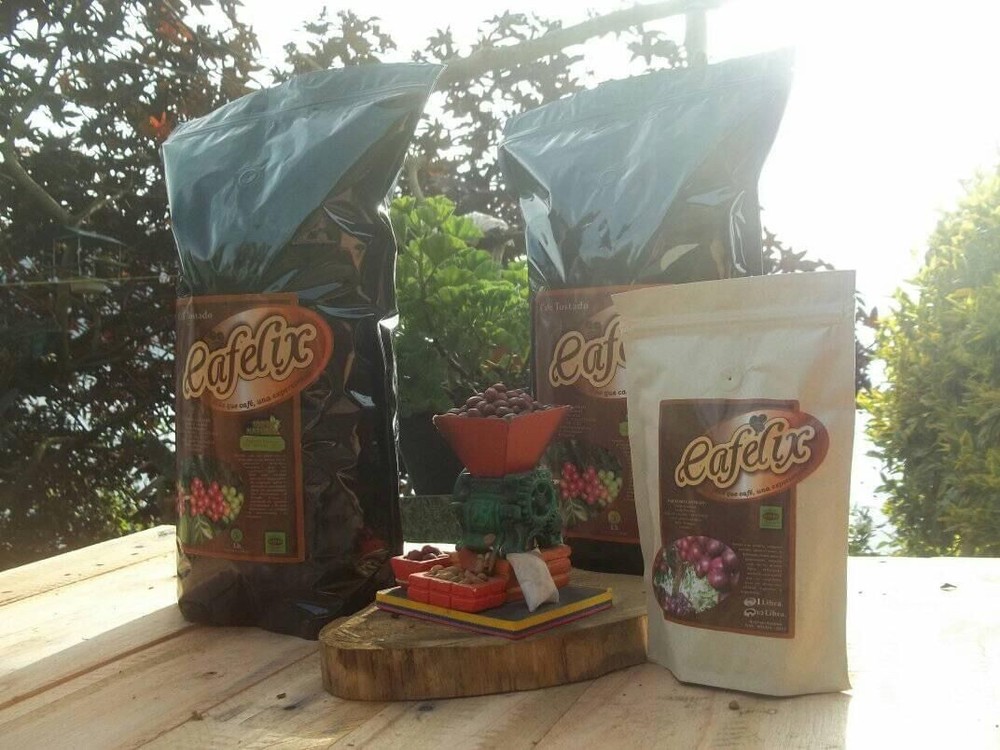 Colombian coffee bean. 100% artisanal organic, medium roast, 2packs/1lb