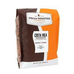 Fresh Roasted Coffee, 100 Costa Rican Tarrazu, 5 lb 80 oz, Medium Roast,