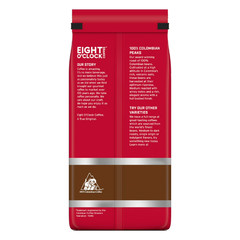 2 Pack Eight O’Clock Coffee Medium Roast Whole Bean 100% Colombian Peaks Coffee