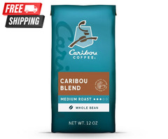 Caribou Coffee Caribou Blend Premium Medium Roast Whole Bean Coffee, 12 oz.