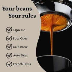 Sippers Whisper Espresso Blend Medium Roast Whole Bean Coffee 1lb 16oz
