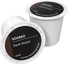 Amazon Brand – Solimo Coffee Pods, Dark Roast, 24 Count (Pack of 1)