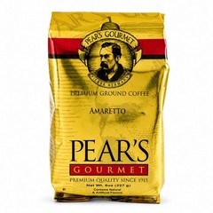 Pear’s Amaretto Ground Coffee | Pack of 2 | 8 oz | Brenmar