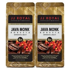 JJ Royal Coffee Indonesia Coffee Java Monk Robusta 200g Pack of 2