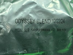 Lot of 2 5lbs Starbucks Odyssey Blend Whole Coffee Bean- BB-12/22/24 -SEALED-NEW