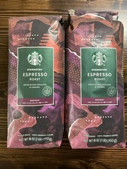 2 packs Starbucks Coffee ESPRESSO ROAST Whole Bean – 2 Bags – SEP 2026