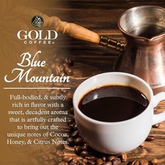 Blue Mountain Jamaican Coffee Arabica Whole Bean Medium Roast 100% Arab