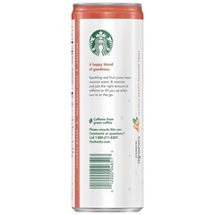Starbucks Refreshers Peach Passion Fruit 12 Fl Oz Cans Pack Of 12