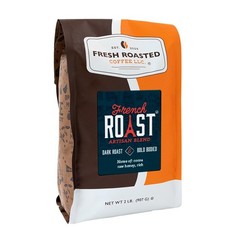 French Roast Whole Bean Coffee Dark Roast Kosher Gourmet Beans Bag 2 lb