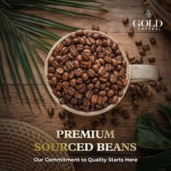 Gold Coffee Co. Blue Mountain Premium Blend – Medium Roast, Whole Bean 100% A…