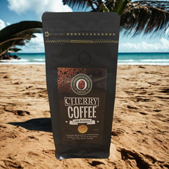 250g Cherry Coffee Roasted Ground Beans Peru Coffee Home Flavor Perfect Fun Gift