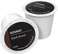 Amazon Brand – Solimo Coffee Pods, Dark Roast, 24 Count (Pack of 1)