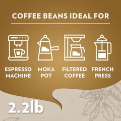Lavazza QualitÃ Oro Whole Bean Blend, Medium Roast, 2.2 Pound (Pack of 1) ,100%