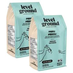 Level Ground Peru Medium Roast Organic Whole Bean Coffee 907g/32oz (2/Case)