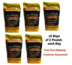 CAFE YAUCONO, MEDIUM ROAST WHOLE BEAN COFFEE 5 Bags 10 Lbs. Total