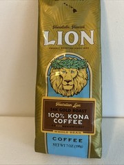 Lion Coffee 24K Gold Roast 100% Kona Coffee Whole Bean 7 oz Ea bb 2/27 Free Ship