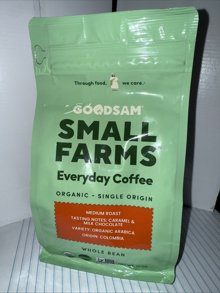 Single Origin Organic Coffee, Everyday, Whole Bean, Medium Roast, 12 oz