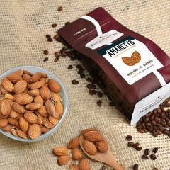 Amaretto Flavored Coffee, 12 oz Bag, Whole Bean, Medium Roast, Kosher, Rich