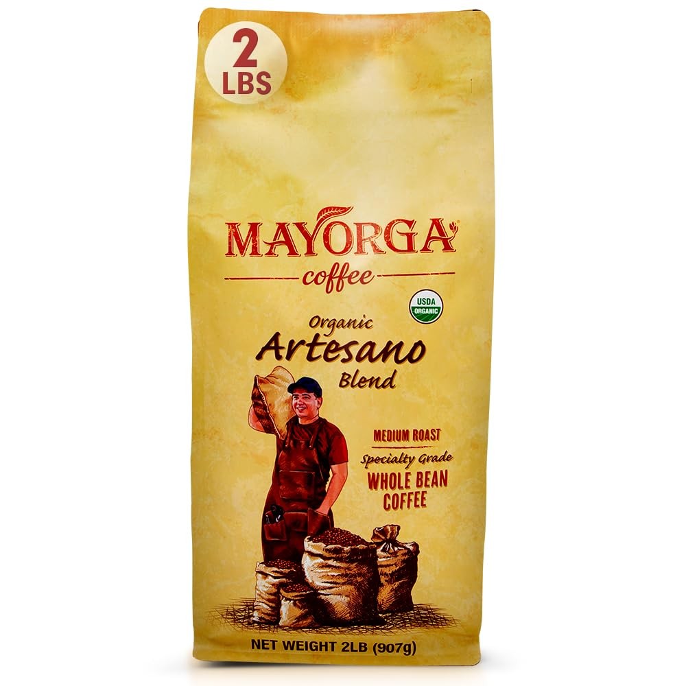 Mayorga Organic Coffee 2lb Artesano Blend – Medium Roast 32 Ounce (Pack of 1)