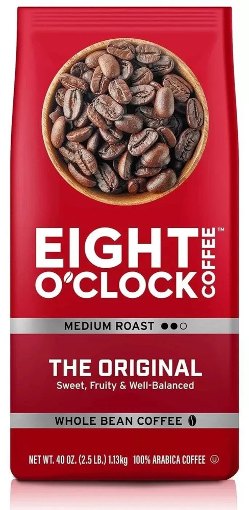 Eight O’Clock Coffee Whole Bean, The Original, 40 Ounce